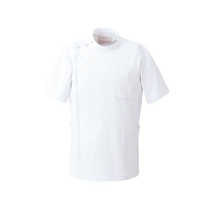 男子上衣 (半袖) 1010CR ホワイト BLサイズ