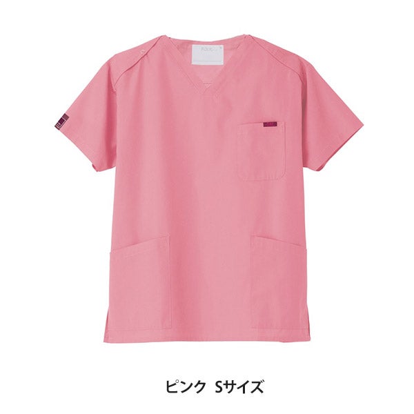 ＜FOLK＞ スクラブ (PANTONE) 7000SC 男女兼用 ピンク Sサイズ