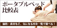 折りたたみエステベッド比較表 -持ち運びに便利