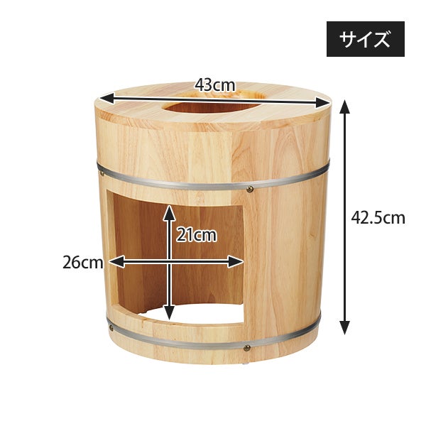 丸型よもぎ蒸し 座浴用 椅子 (背もたれ無し)の通販｜セブンビューティー
