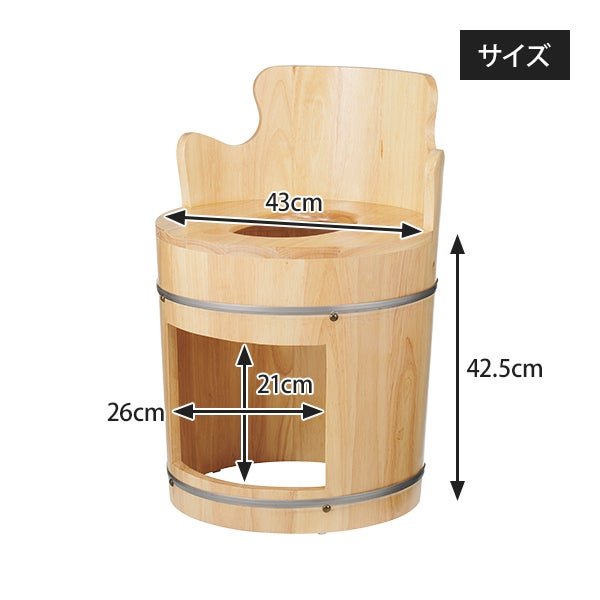 丸型よもぎ蒸し 座浴用 椅子 (背もたれ付き)の通販｜セブンビューティー