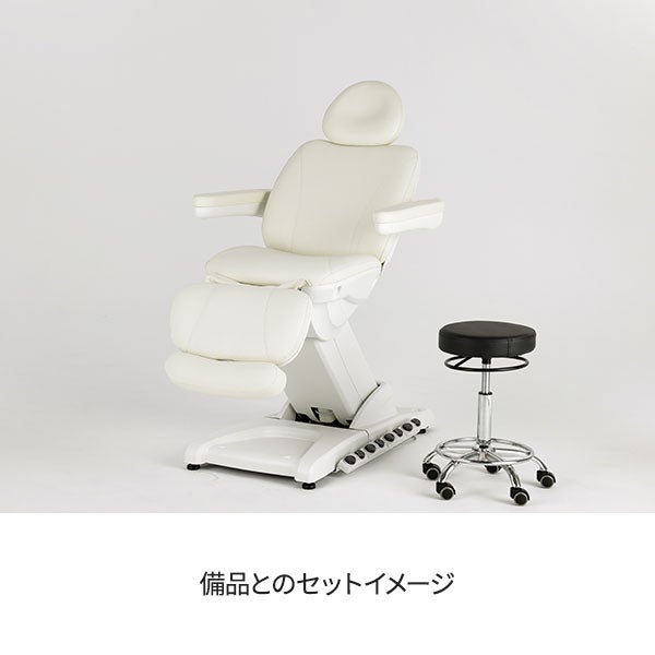 電動フェイシャルベッド First Class ホワイト 長さ179cm×幅61cm×高さ 