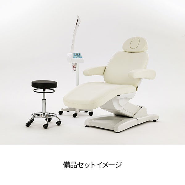電動フェイシャルベッド Concierge (3モーター) オフホワイト 長さ183 