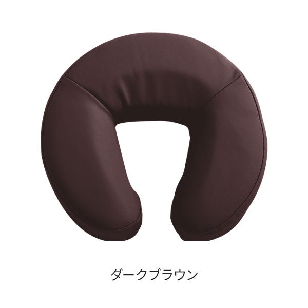 折りたたみベッド用顔マクラ（マジックテープ付）ダークブラウン