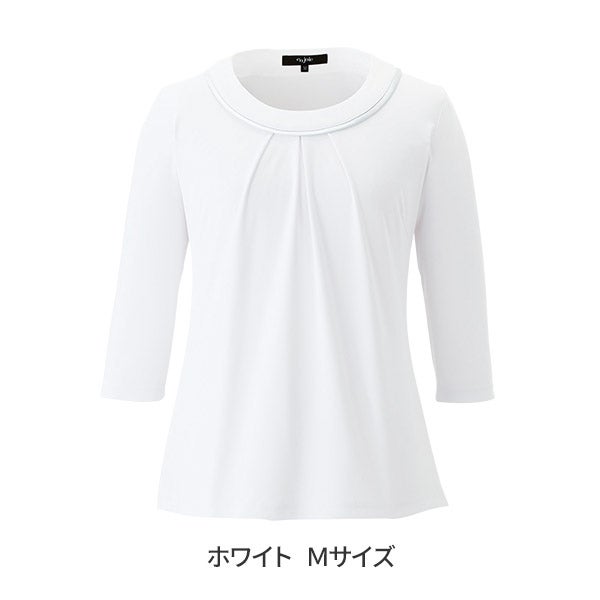 [ラ・ボーテ] 七分袖カットソー 01155 ホワイト Mサイズ