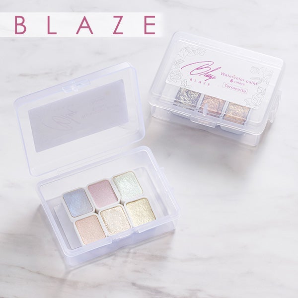 BLAZE＞ 水彩パレット 6色セット (オーロラ)の通販｜セブンビューティー