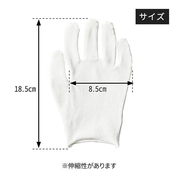 インナー手袋 12双セット ホワイト フリーサイズ
