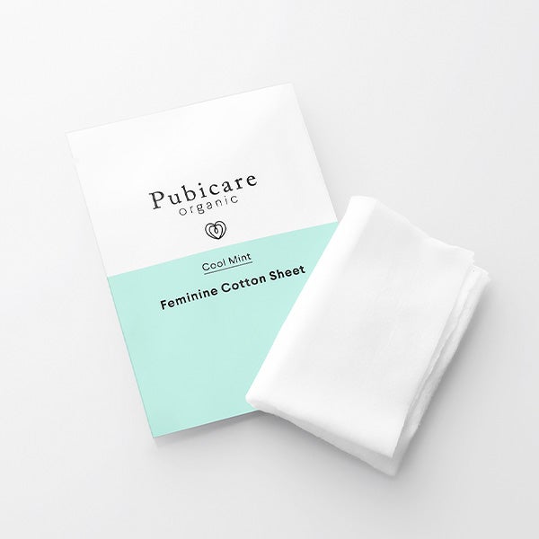[Pubicare organic] フェミニン コットン シート クールミント 50枚入り (業務用)