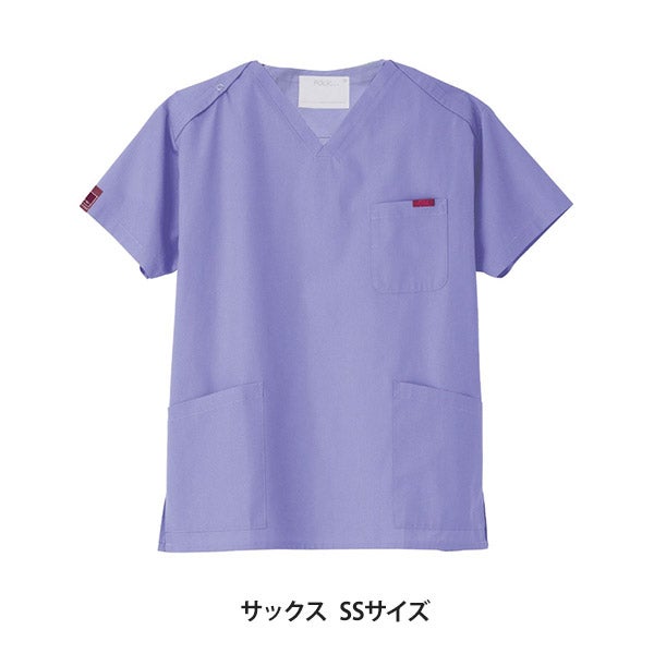 ＜FOLK＞ スクラブ (PANTONE) 7000SC 男女兼用 サックス SSサイズ