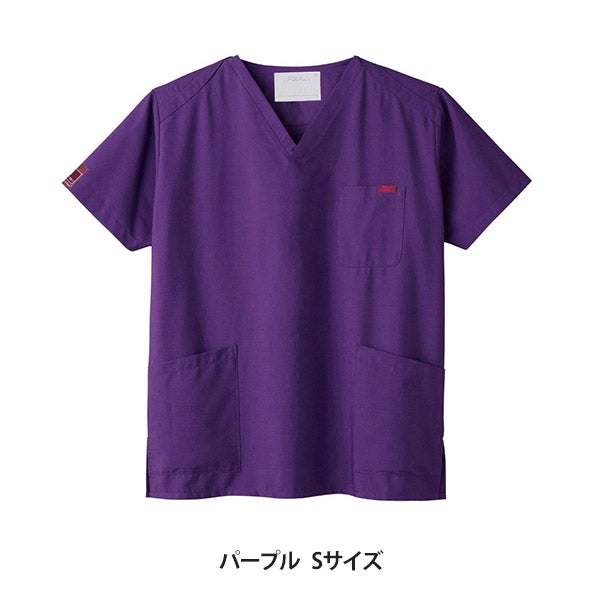 ＜FOLK＞ スクラブ (PANTONE) 7000SC 男女兼用 パープル Sサイズ