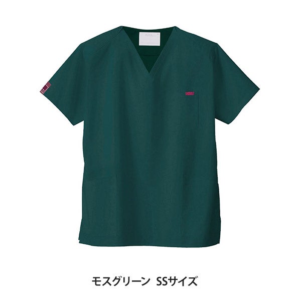 ＜FOLK＞ スクラブ (PANTONE) 7000SC 男女兼用 モスグリーン SSサイズ