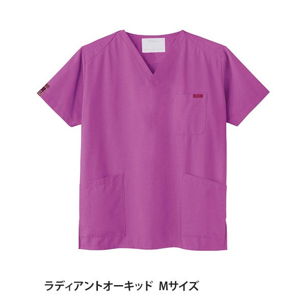 ＜FOLK＞ スクラブ (PANTONE) 7000SC 男女兼用 ラディアントオーキッド Mサイズ