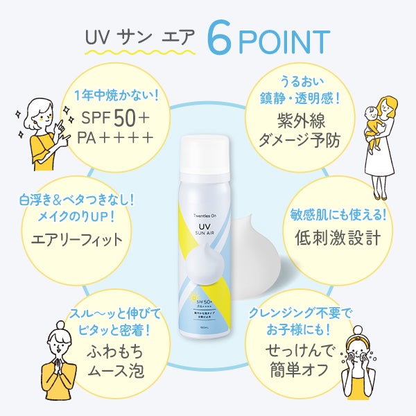 ＜Twenties On＞ UV SUN AIR 100mL