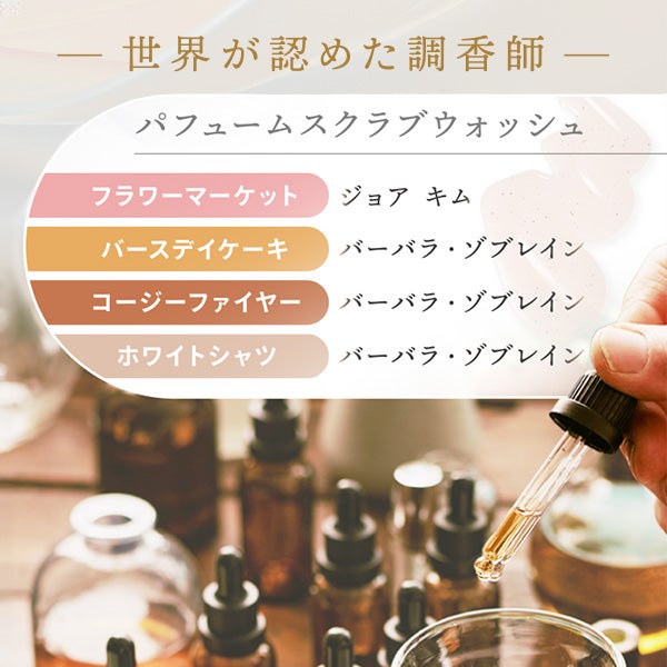 [LUVSCENT] ラブセント スクラブボディウォッシュ フラワーマーケット ホワイトチューリップ 500mL