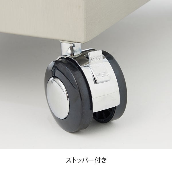 ステンレスワゴン 2段(キャスター付き) マットシルバー｜セブン 