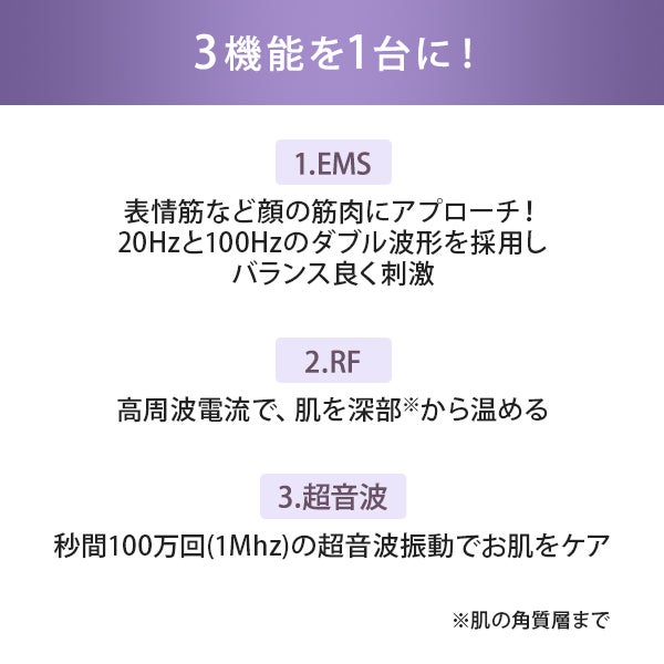 マルチ美顔器 PRO FL-310 (EMS・RF・超音波)