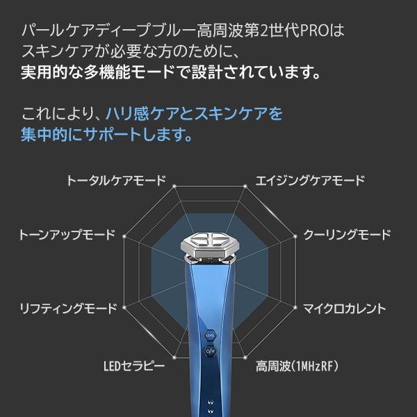 [パールケア] 高周波ディープブルー HOT＆Coolブースター