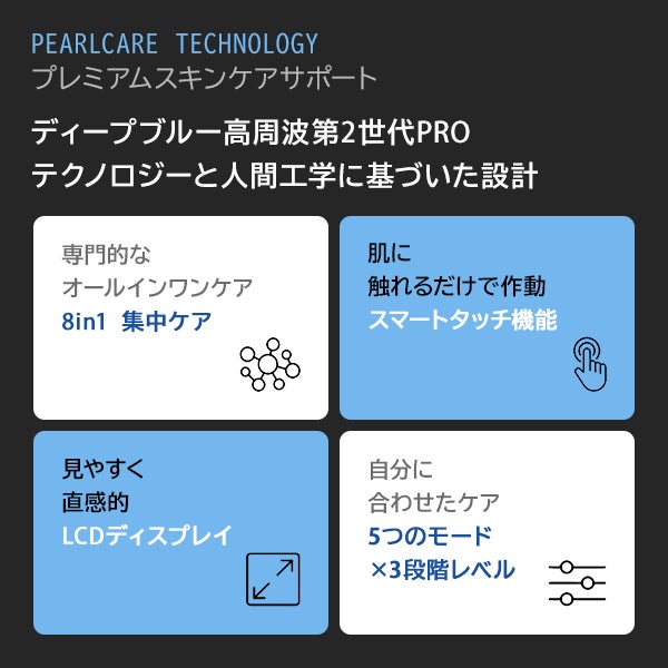 [パールケア] 高周波ディープブルー HOT＆Coolブースター