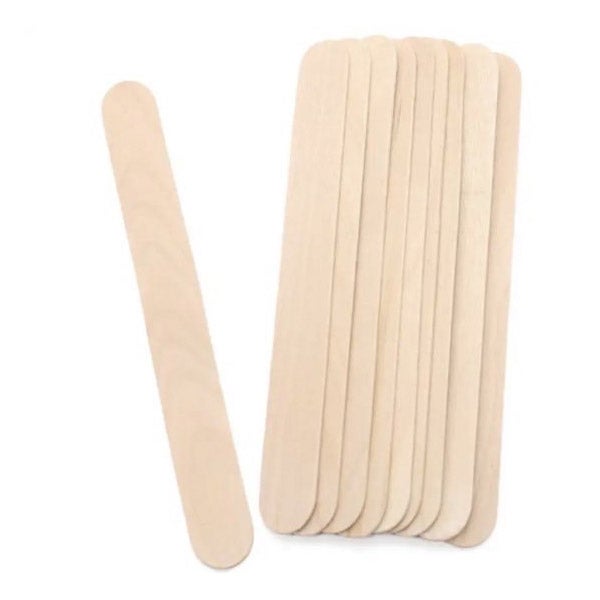 [μBELDA] 脱毛WAX用ウッドスティック スパチュラ (大) 100本入り