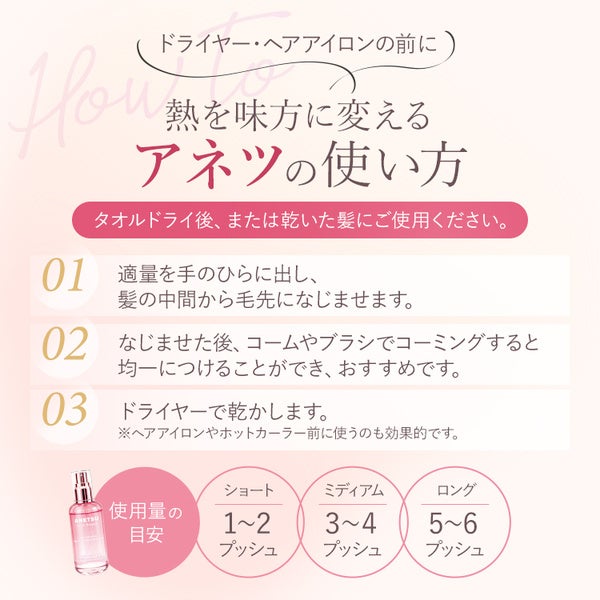 アネツ ヘアエッセンス サンリットブーケ 75mL