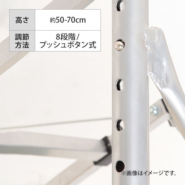 アルミ製 超軽量 折りたたみベッド Compacta (コンパクタ) ダークブラウン