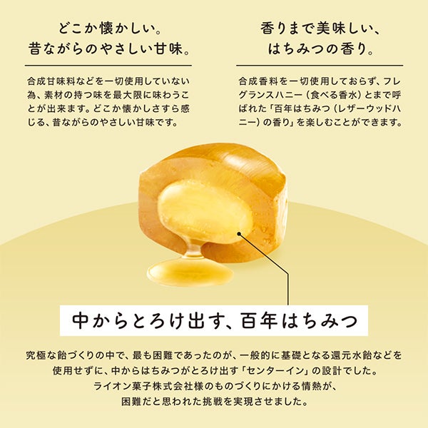 [だいじょうぶなもの] 百年はちみつのど飴 生姜レモン味