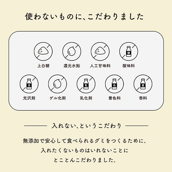 [だいじょうぶなもの] 百年はちみつグミ ザクロ味
