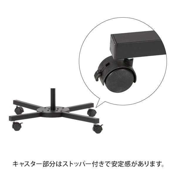 ムーン型LEDライト (トレイ付) ブラック