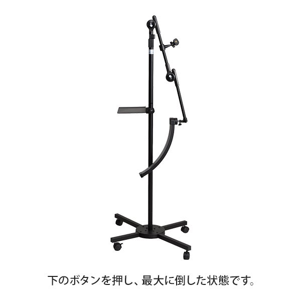 ムーン型LEDライト (トレイ付) ブラック