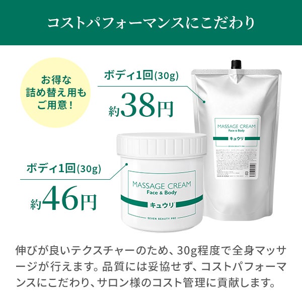 [SEVEN BEAUTY PRO] キュウリマッサージクリームR 450g （36個入り)