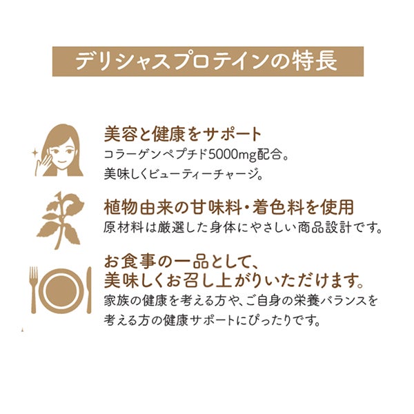 [デリシャスプロテイン] コーンスープ 10袋入り