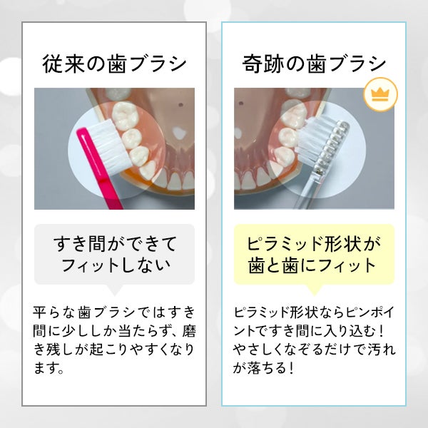 奇跡の歯ブラシ クリア 1本