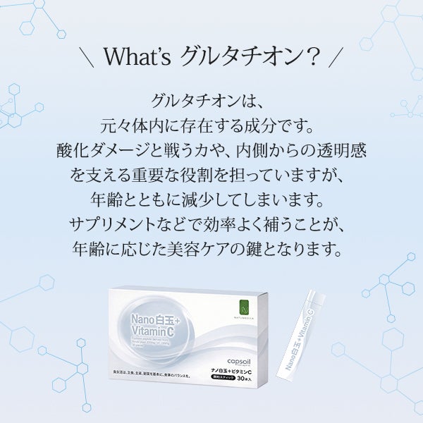 [NATUMEDICA] Nanoビタミン白玉＋ビタミンC 30包入り