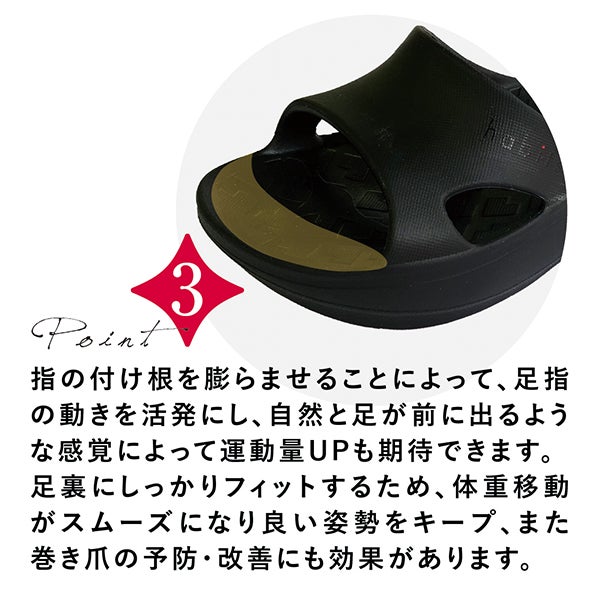 [habits] ビーメイクサンダル ブラック XS(22～23cm)