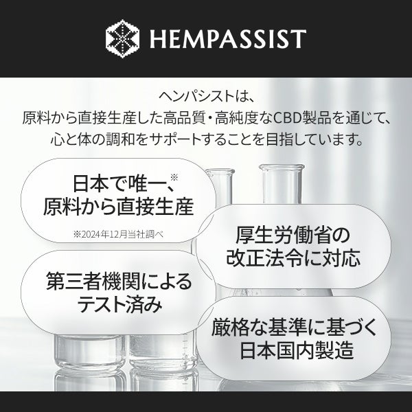 [ヘンパシスト] CBDティンクチャー オイル レモンライム 3000mg/10％ 30mL