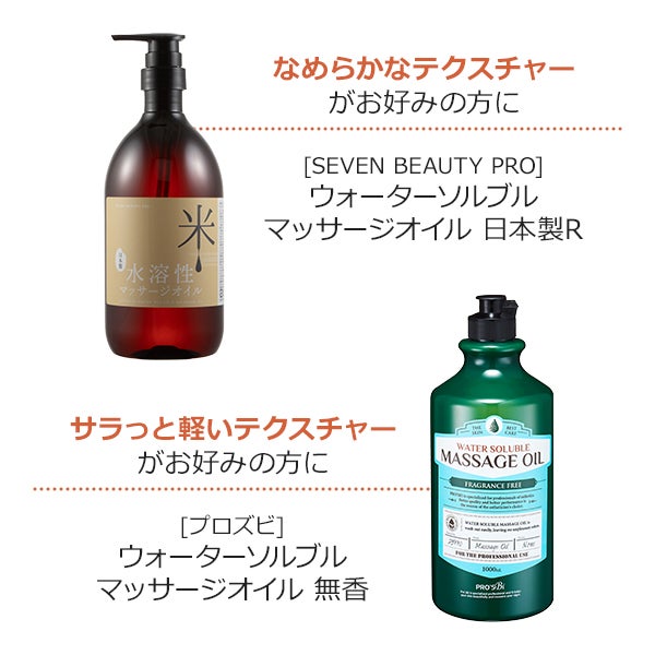 [SEVEN BEAUTY PRO] ウォーターソルブルマッサージオイル 日本製R 無香料 1L