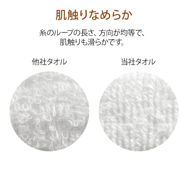 フェイスタオル (綿 100%)(250匁) 34cm×86cm ホワイト (6枚入り)